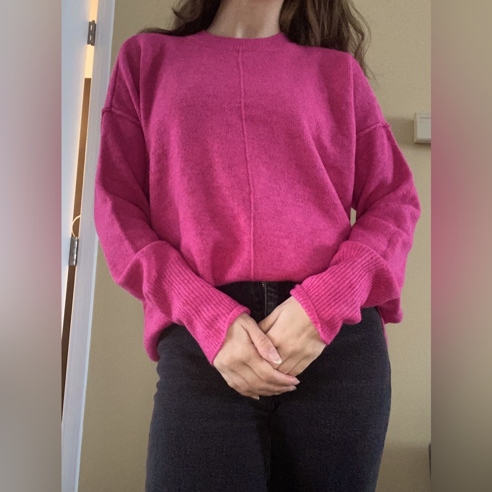 Pink cozy and cute sweater